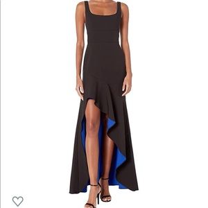 BCBG Maxazria asymmetric flare gown.  Brand new.